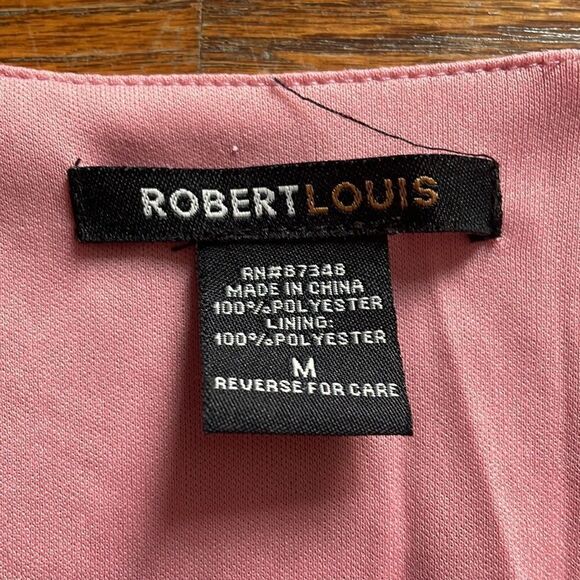 Robert Louis Pink Floral Ruffle High-Low Dress - Picture 2 of 6